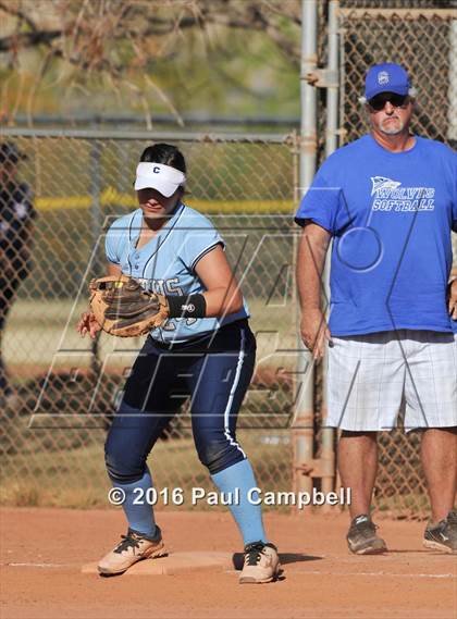 Thumbnail 3 in Chandler vs Cactus (Desert Mountain Softball Invitational) photogallery.