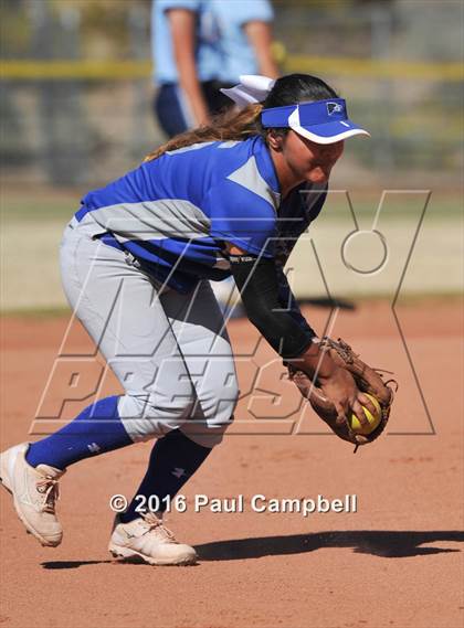 Thumbnail 1 in Chandler vs Cactus (Desert Mountain Softball Invitational) photogallery.