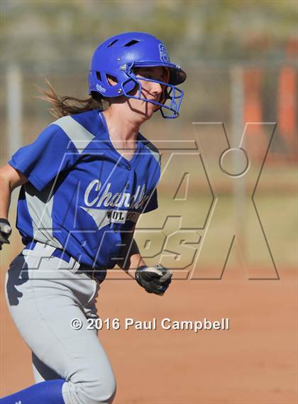 Thumbnail 3 in Chandler vs Cactus (Desert Mountain Softball Invitational) photogallery.