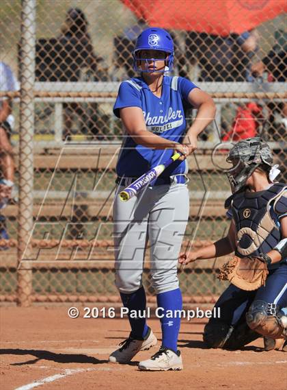 Thumbnail 2 in Chandler vs Cactus (Desert Mountain Softball Invitational) photogallery.