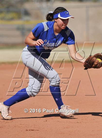 Thumbnail 2 in Chandler vs Cactus (Desert Mountain Softball Invitational) photogallery.