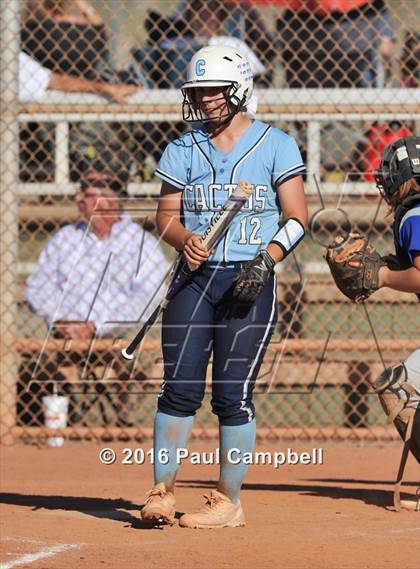 Thumbnail 1 in Chandler vs Cactus (Desert Mountain Softball Invitational) photogallery.