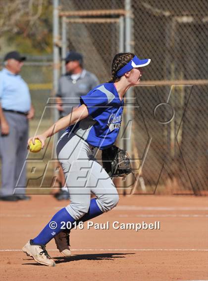 Thumbnail 2 in Chandler vs Cactus (Desert Mountain Softball Invitational) photogallery.