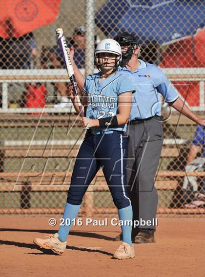 Thumbnail 3 in Chandler vs Cactus (Desert Mountain Softball Invitational) photogallery.