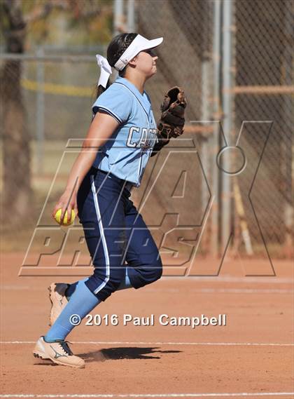 Thumbnail 3 in Chandler vs Cactus (Desert Mountain Softball Invitational) photogallery.