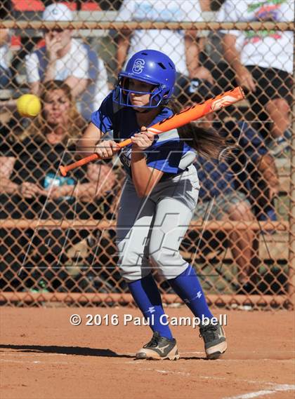 Thumbnail 2 in Chandler vs Cactus (Desert Mountain Softball Invitational) photogallery.