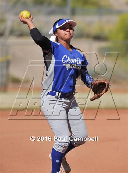 Thumbnail 2 in Chandler vs Cactus (Desert Mountain Softball Invitational) photogallery.
