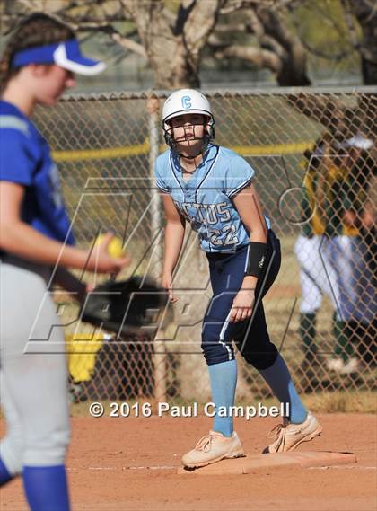 Thumbnail 1 in Chandler vs Cactus (Desert Mountain Softball Invitational) photogallery.