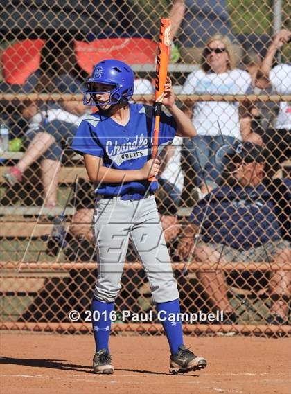 Thumbnail 3 in Chandler vs Cactus (Desert Mountain Softball Invitational) photogallery.