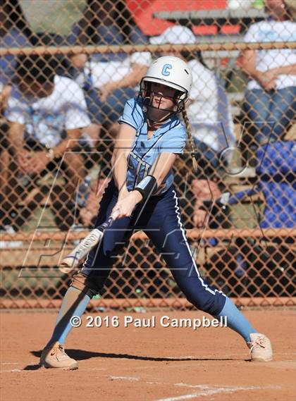 Thumbnail 3 in Chandler vs Cactus (Desert Mountain Softball Invitational) photogallery.