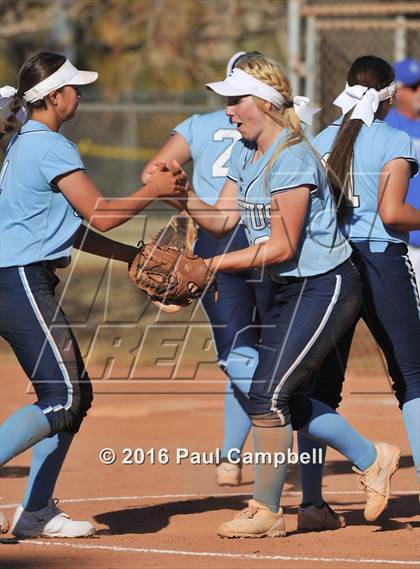 Thumbnail 2 in Chandler vs Cactus (Desert Mountain Softball Invitational) photogallery.