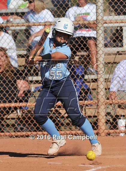 Thumbnail 3 in Chandler vs Cactus (Desert Mountain Softball Invitational) photogallery.