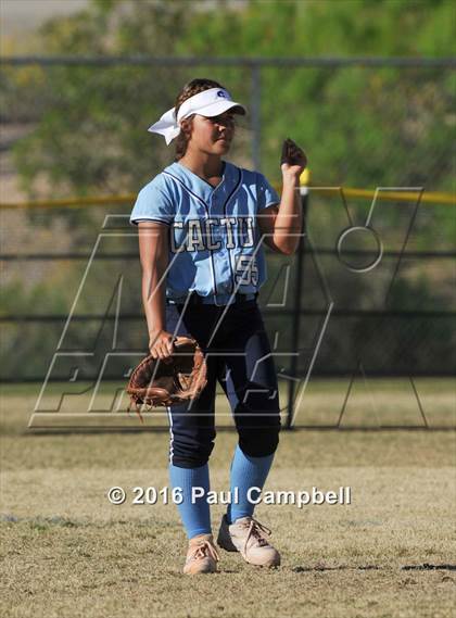 Thumbnail 1 in Chandler vs Cactus (Desert Mountain Softball Invitational) photogallery.