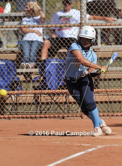 Thumbnail 2 in Chandler vs Cactus (Desert Mountain Softball Invitational) photogallery.