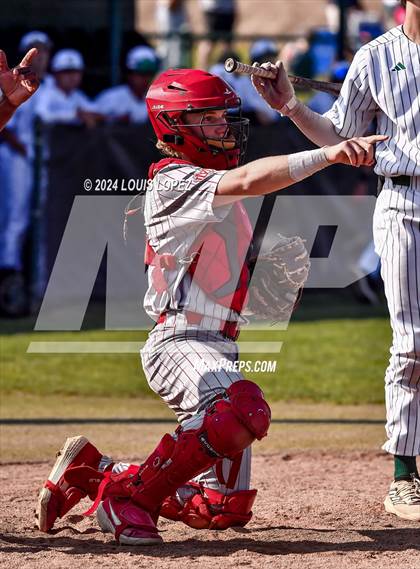 Thumbnail 1 in Mater Dei @ Damien (CIF SS DIV 1 Playoff) photogallery.
