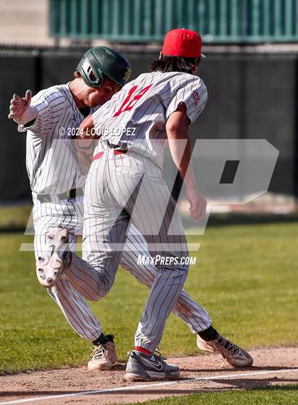 Thumbnail 1 in Mater Dei @ Damien (CIF SS DIV 1 Playoff) photogallery.