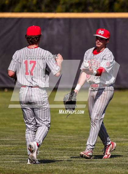 Thumbnail 1 in Mater Dei @ Damien (CIF SS DIV 1 Playoff) photogallery.