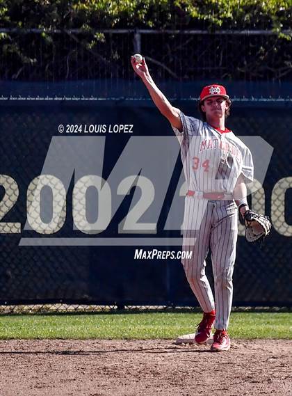Thumbnail 1 in Mater Dei @ Damien (CIF SS DIV 1 Playoff) photogallery.
