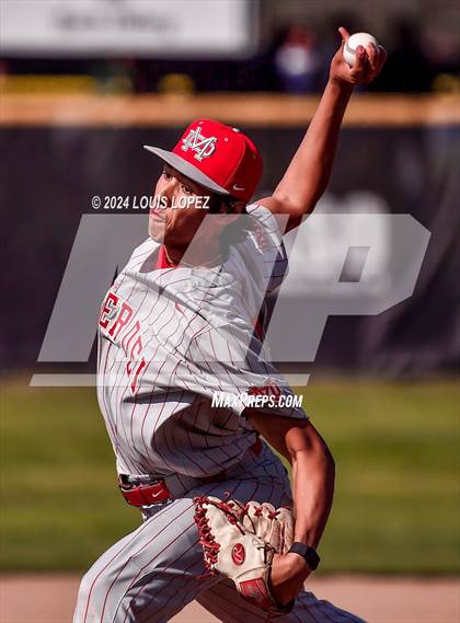 Thumbnail 1 in Mater Dei @ Damien (CIF SS DIV 1 Playoff) photogallery.