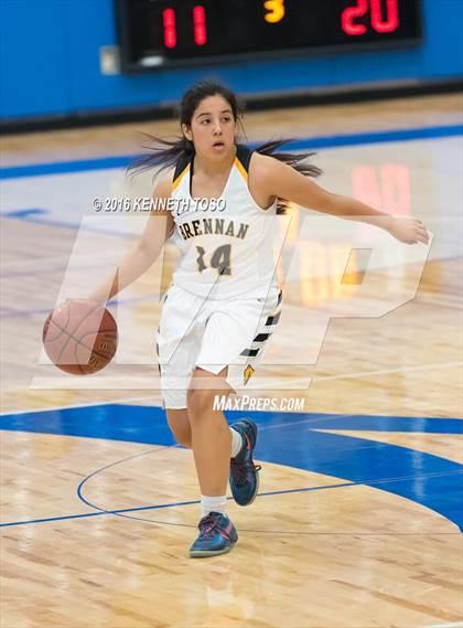 Thumbnail 1 in Plano East @ Brennan (NISD Girls Basketball Tournament) photogallery.
