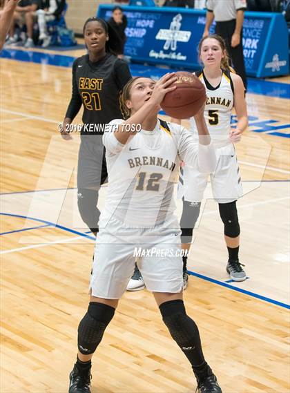 Thumbnail 1 in Plano East @ Brennan (NISD Girls Basketball Tournament) photogallery.