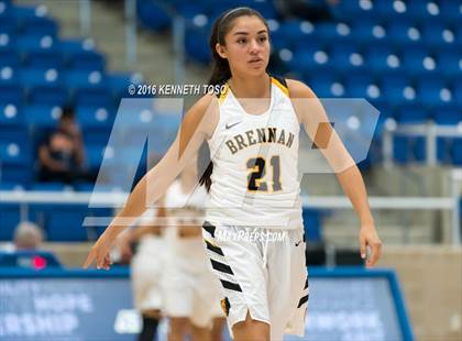 Thumbnail 3 in Plano East @ Brennan (NISD Girls Basketball Tournament) photogallery.