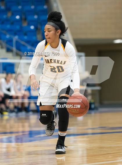 Thumbnail 1 in Plano East @ Brennan (NISD Girls Basketball Tournament) photogallery.