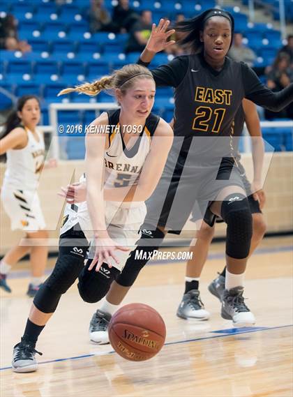 Thumbnail 3 in Plano East @ Brennan (NISD Girls Basketball Tournament) photogallery.