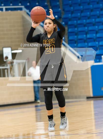 Thumbnail 1 in Plano East @ Brennan (NISD Girls Basketball Tournament) photogallery.
