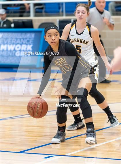 Thumbnail 1 in Plano East @ Brennan (NISD Girls Basketball Tournament) photogallery.
