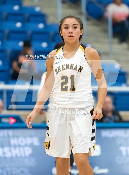 Thumbnail 1 in Plano East @ Brennan (NISD Girls Basketball Tournament) photogallery.