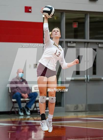 Thumbnail 2 in Brownstown Central vs. Brebeuf Jesuit Preparatory (Regional Championship) photogallery.
