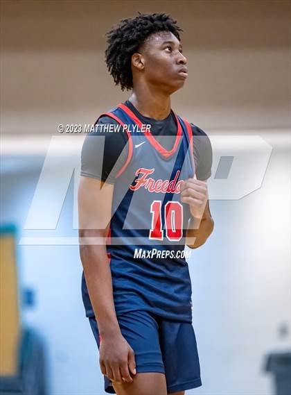 Thumbnail 1 in Trinity Christian vs. Freedom Christian Academy (SAC Conference Semi-Final) photogallery.