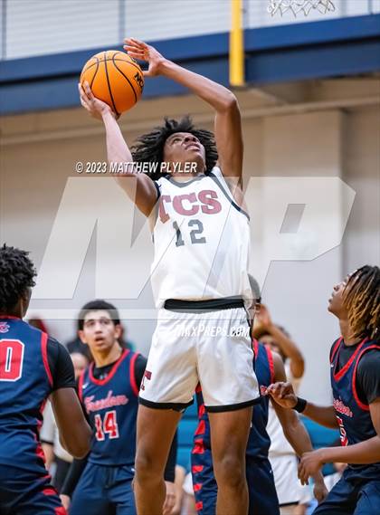 Thumbnail 1 in Trinity Christian vs. Freedom Christian Academy (SAC Conference Semi-Final) photogallery.