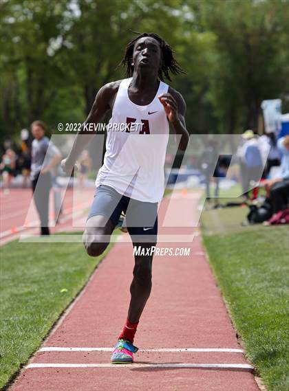 Thumbnail 3 in CHSAA Track & Field 3A Championships (Boys Long Jump) photogallery.