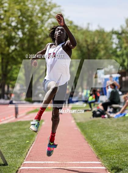 Thumbnail 3 in CHSAA Track & Field 3A Championships (Boys Long Jump) photogallery.