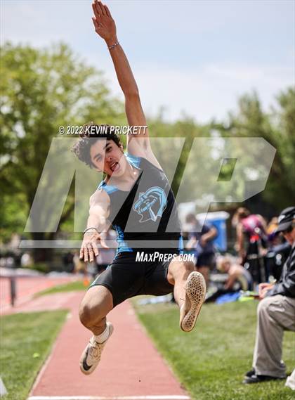 Thumbnail 1 in CHSAA Track & Field 3A Championships (Boys Long Jump) photogallery.