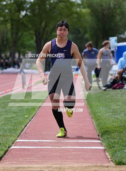Thumbnail 3 in CHSAA Track & Field 3A Championships (Boys Long Jump) photogallery.