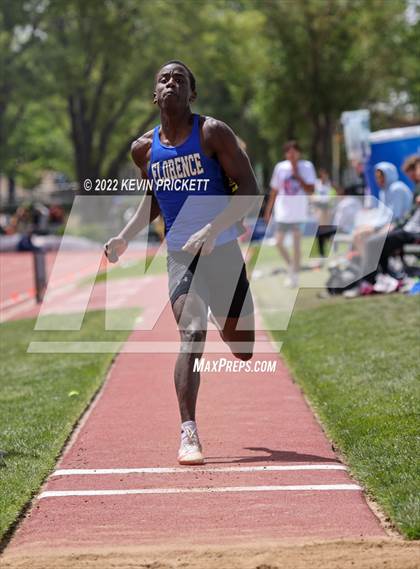 Thumbnail 3 in CHSAA Track & Field 3A Championships (Boys Long Jump) photogallery.