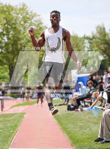 Thumbnail 2 in CHSAA Track & Field 3A Championships (Boys Long Jump) photogallery.