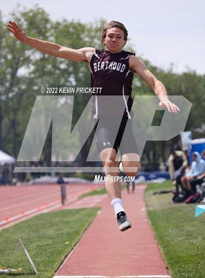 Thumbnail 2 in CHSAA Track & Field 3A Championships (Boys Long Jump) photogallery.
