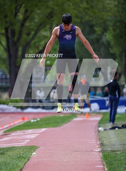 Thumbnail 2 in CHSAA Track & Field 3A Championships (Boys Long Jump) photogallery.