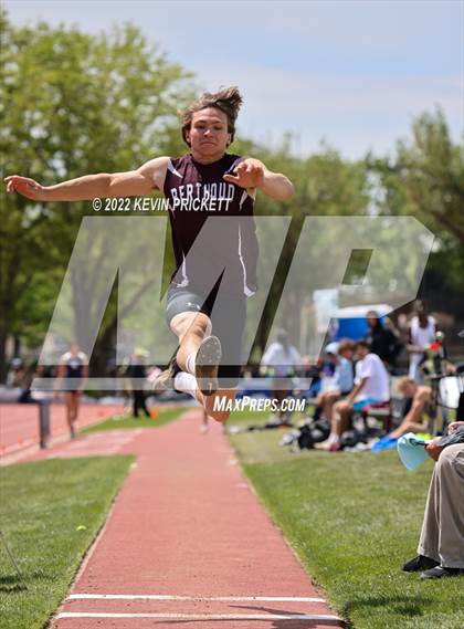 Thumbnail 2 in CHSAA Track & Field 3A Championships (Boys Long Jump) photogallery.