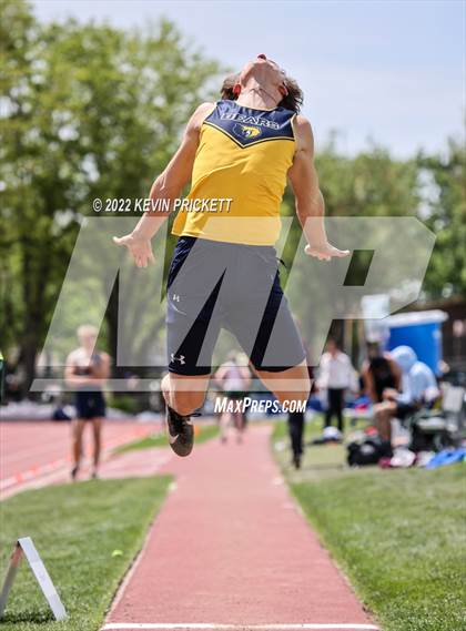 Thumbnail 1 in CHSAA Track & Field 3A Championships (Boys Long Jump) photogallery.