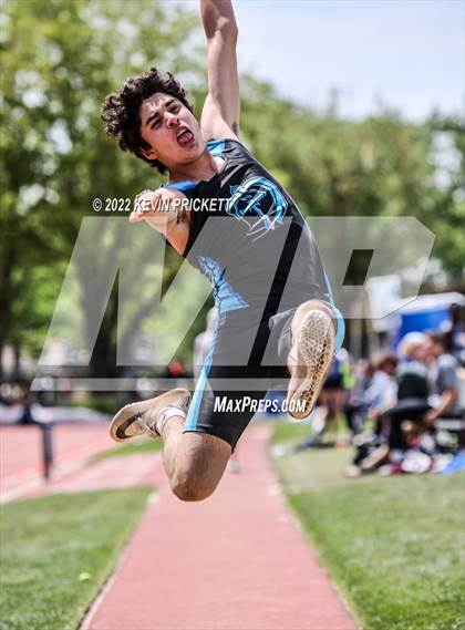 Thumbnail 2 in CHSAA Track & Field 3A Championships (Boys Long Jump) photogallery.