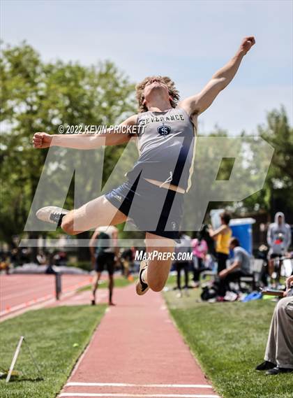 Thumbnail 1 in CHSAA Track & Field 3A Championships (Boys Long Jump) photogallery.
