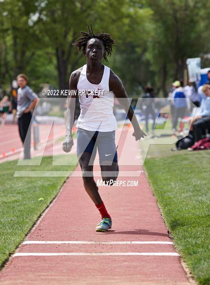 Thumbnail 2 in CHSAA Track & Field 3A Championships (Boys Long Jump) photogallery.