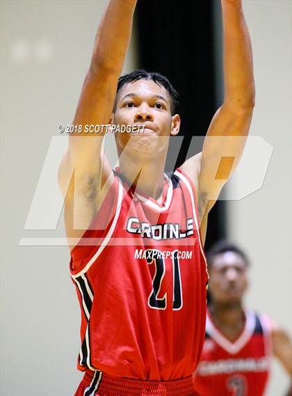 Thumbnail 3 in San Bernardino vs. Chaparral (Rancho Christian Basketball Showcase) photogallery.