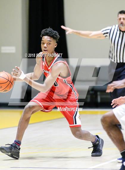 Thumbnail 2 in San Bernardino vs. Chaparral (Rancho Christian Basketball Showcase) photogallery.