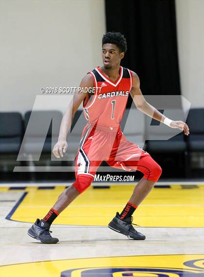 Thumbnail 1 in San Bernardino vs. Chaparral (Rancho Christian Basketball Showcase) photogallery.
